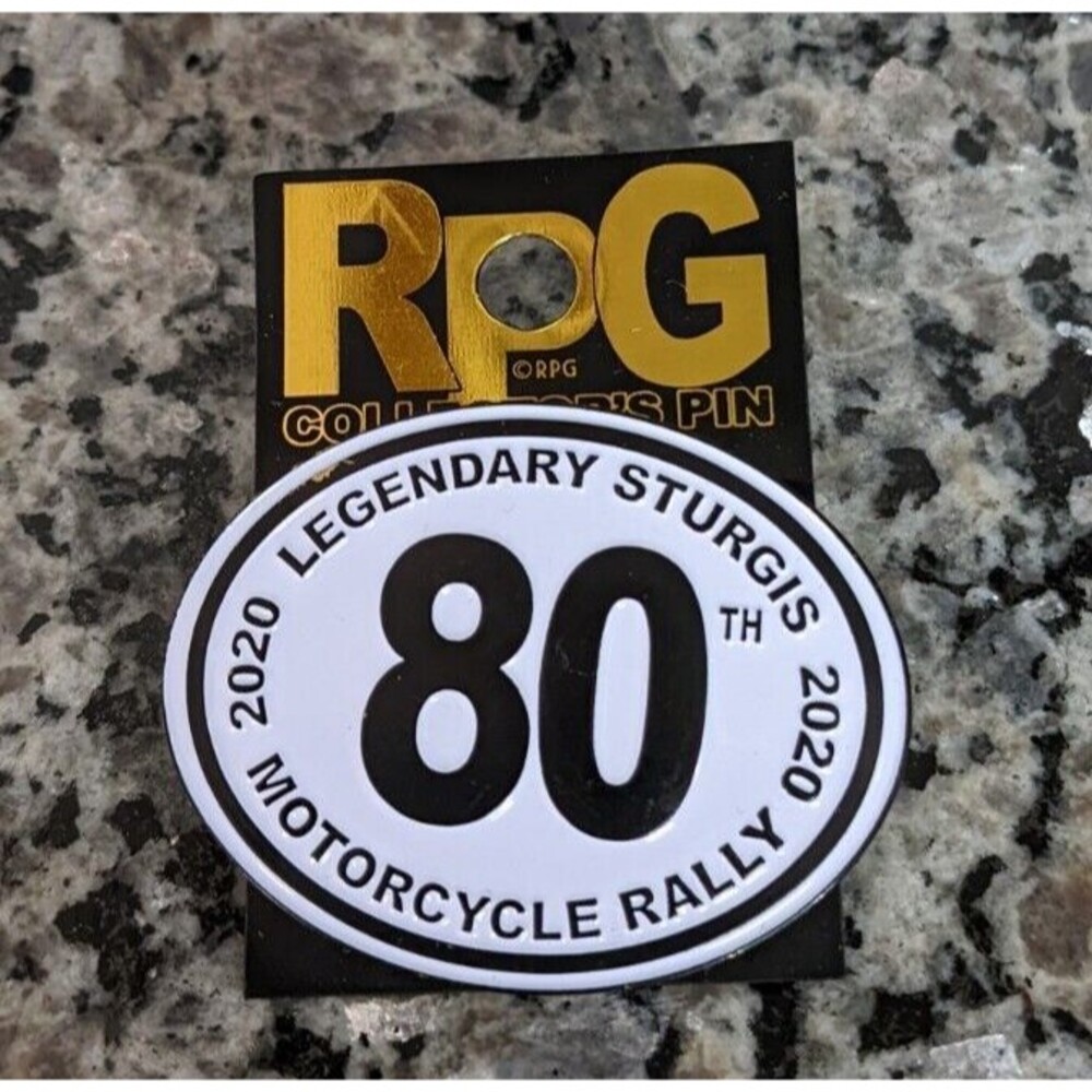 2020 Legendary Sturgis Pin 80th RPG Collectors Motorcycle Rally Club 235002 New